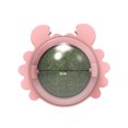 thumbnail image 3 of Juguetes para lamer gatos en forma de cangrejo, juguetes para morder gatos saludables, accesorios para mascotas (rosa), 3 of 5