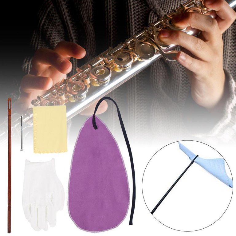 Flute & Piccolo Cleaning Rod With Cloth Kit - Essential Wind Instrument Care Supplies