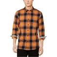 thumbnail image 1 of American Rag Mens Daniel Plaid Button Up Shirt, Multicoloured, Small, 1 of 1