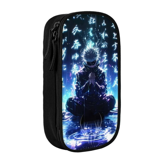 Jujutsu Kaisen Satoru Gojo Pencil Case, Multipurpose Pencase ,Large Capacity Durable Pencil Pouch Storage Pen Bag Organizer Stationery