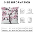 thumbnail image 5 of BANET Japanese Pillow Sham, Branch of a Flourishing Tree Flowers Spring Theme , Decorative Standard Queen Size Printed Pillowcase White, 5 of 5