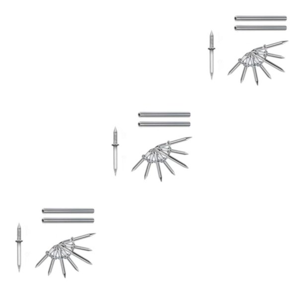 Eigraketly Clavos de acero para la prevención de la corrosión para un rendimiento duradero Clavo de instalación sin costuras Durable 200 clavos Type1 NO1