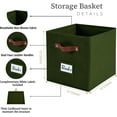thumbnail image 3 of Storage Basket xx Baskets Storage Organization Bins with Labels (Kallax/ ), 3 of 9