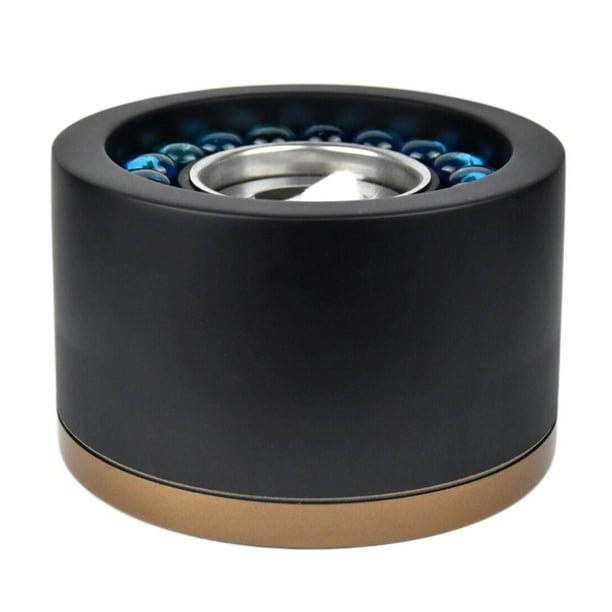 Chimenea de alcohol de mesa para el hogar, , decorativa, mini de llama pequeños Negro Cola Pozo de fuego de mesa