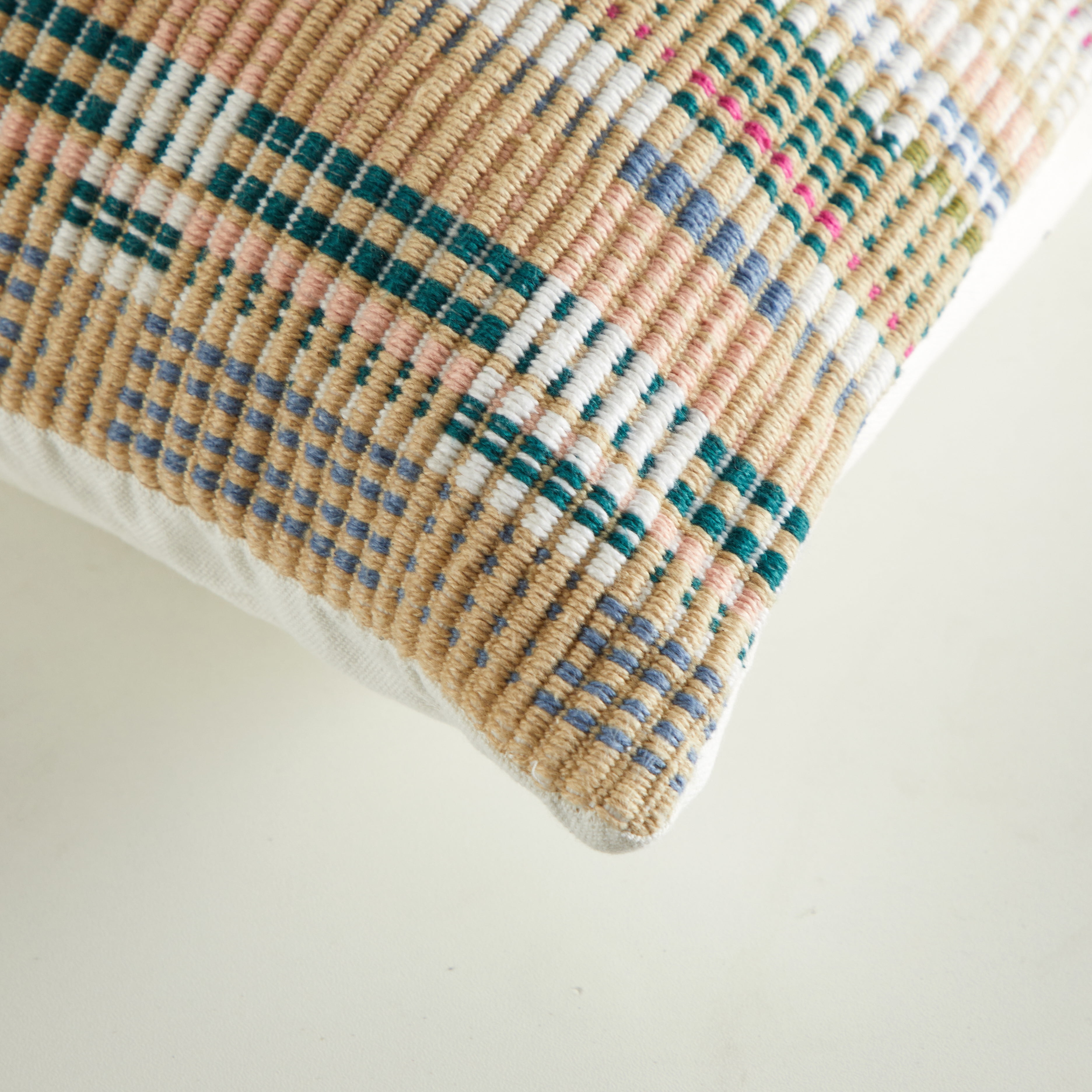 Mainstays 100% Cotton Woven Oblong Decorative Pillow, Multi-Color, 14" x 20"
