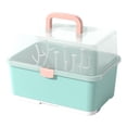 thumbnail image 4 of Compact Baby Bottle Drying Rack with Cover Countertop Dryer Drain Drying Rack for Bottles, Cups, Pump and Feeding Bottles Accessories Green, 4 of 8