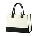 thumbnail image 2 of Taicans Personalized Canvas Beach Bag,Large Capacity Tote Bag Handbag,Multi-Compartment Shoulder Bag for Women,Foldable Travel Shopping Bag with Adjustable Strap,Waterproof Everyday Purse, 2 of 6