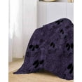 thumbnail image 2 of Halloween Purple Sofa Couch Covers for Dog,Washable Sectional Couch Slipcovers for Loveseat with Tassels,Minimalist Skeletons Flowers Non Slip Sofa Throw Cover Blanket Large 71''x102'', 2 of 8