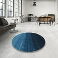 thumbnail image 4 of Ahgly Company Machine Washable Indoor Rectangle Contemporary Deep-Sea Blue Area Rugs, 7' x 10', 4 of 7