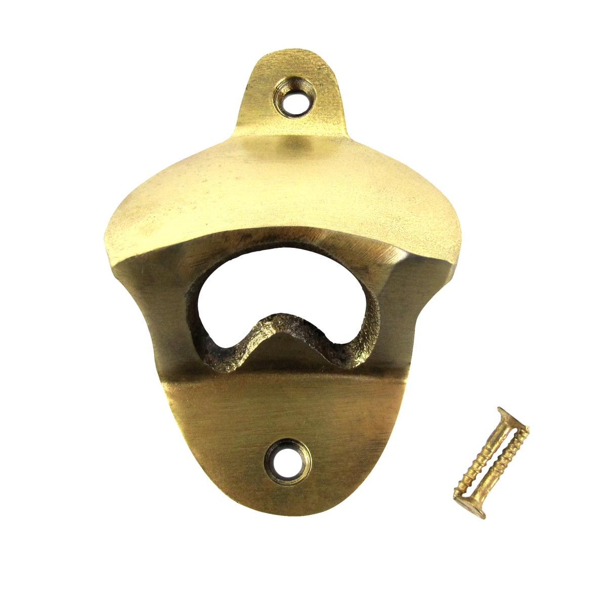 Antique Vintage Style Brass Fireman Fire Fighter Wall Mount Bottle Cap Opener
