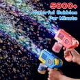 thumbnail image 2 of Máquina de pistola de burbujas EagleStone con 4 botellas de solución de 500 ml, 2 of 9
