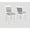 White, variant on Faux leather upholstered wooden bench / Great for modern day dining areas