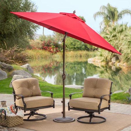 Belham Living 9 Ft Sunbrella Deluxe Tilt Aluminum Patio Umbrella