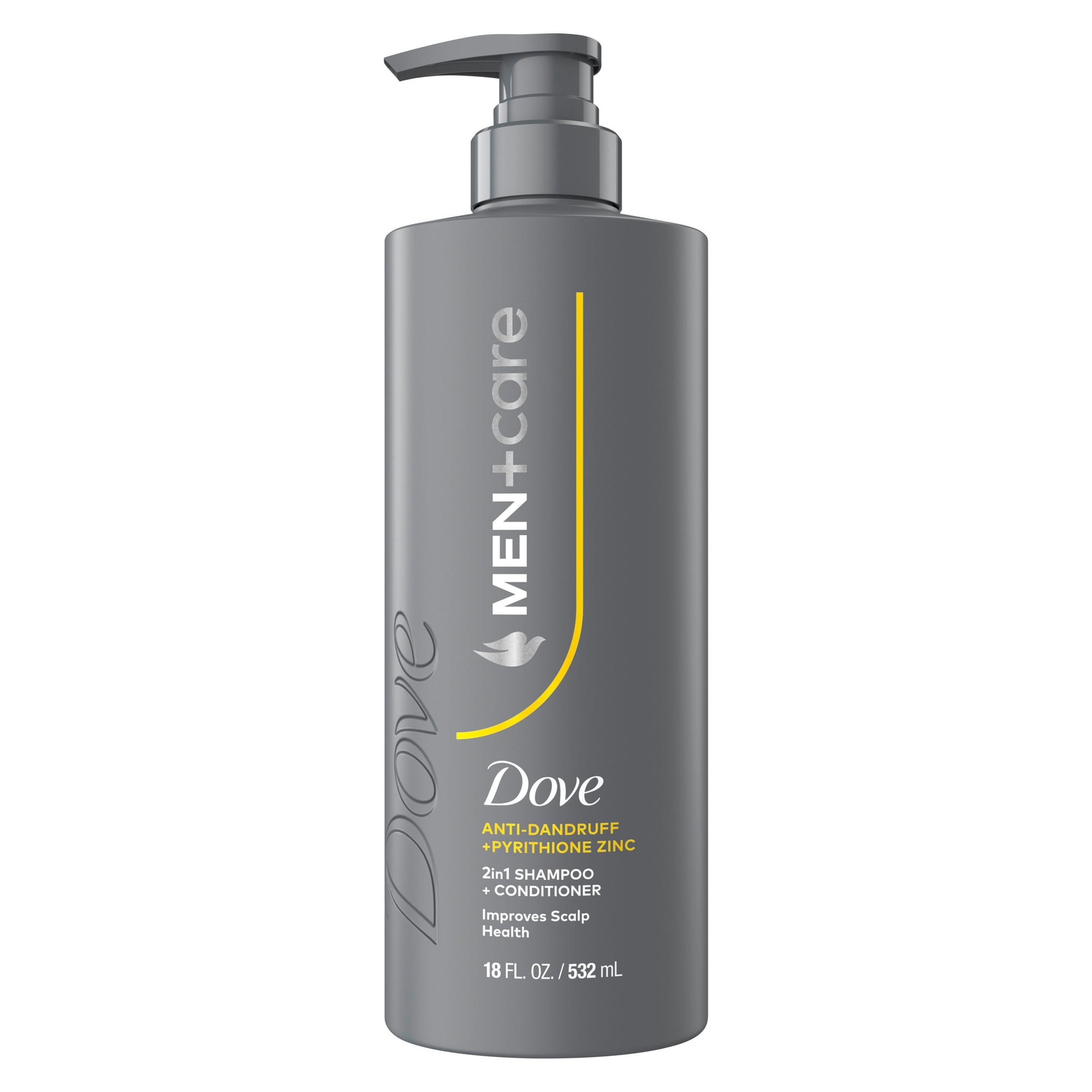 Dove Men+Care 2-in-1 Shampoo + Conditioner To Improve Scalp Health Anti-Dandruff With Pyrithione Zinc, 18 fl oz