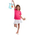 thumbnail image 6 of Girls' Rash Guard Shirt - 2 Pack UPF 50+ Short Sleeve Quick Dry Swim Shirt (Size: 4-16), 6 of 7