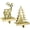 Christmas Tree Reindeer, variant on ABPETE 2PCS Bronze Reindeer Christmas Stocking Holders for Fireplace Holiday Christmas Tree Hanger Mantle Decorations Anti-Slip Xmas Hooks Fireplace Topper (2, Christmas Tree Reindeer)