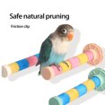 thumbnail image 2 of Flmtop Parrot Perch Stand Toy Grinding And Pressing Anti-rust Washable Great Friction Rough Surface Rest Frosted Texture Trim Nails And Beak Parrot Perch Stick Parrot Supplies, 2 of 11