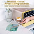 thumbnail image 6 of Teal Pot Holders for Kitchen Heatproof Potholder, 5 Pack Modern Marble Ink Painting Abstract Art Hot Pads Multipurpose Oven Pads Cloth Potholders Trivet for Cooking Baking, 6 of 8
