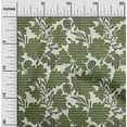 thumbnail image 1 of oneOone Cotton Cambric Light Green Fabric Stripe & Floral Artistic Fabric For Sewing Printed Craft Fabric By The Yard 56 Inch Wide, 1 of 4