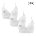 thumbnail image 2 of Timegard Bras for Women 3pc Wireless Full Support Adjustable Strap Print Breathable Comfy Daily Bras, 2 of 6