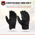 thumbnail image 4 of Daniel Smart Leather Gloves – Aniline Goat Leather Motorcycle Gloves with Knuckle Protection and Gel Palm, 4 of 6
