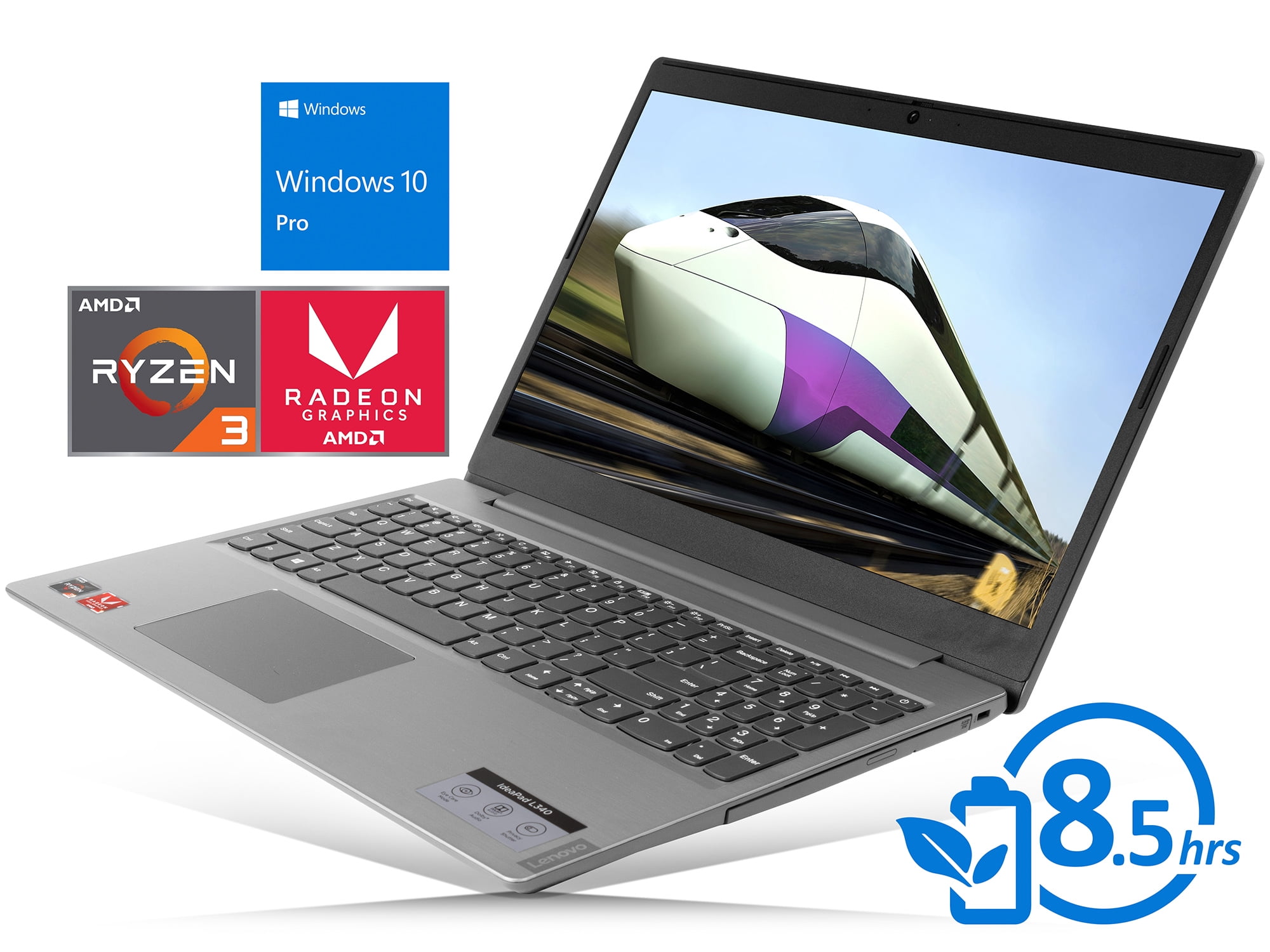 Lenovo IdeaPad L340 Notebook, 15.6" HD Display, AMD Ryzen 3 3200U Upto