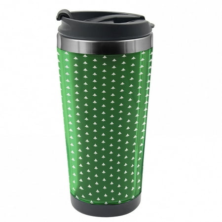 

Christmas Travel Mug Little Bells Steel Thermal Cup 16 oz by Ambesonne