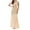 Beige, variant on Inleife Womens Summer Dresses Fashion Women Comfortable Casual Put Together Gauze Sequin Short Sleeve Round-Neck Ankle Dress