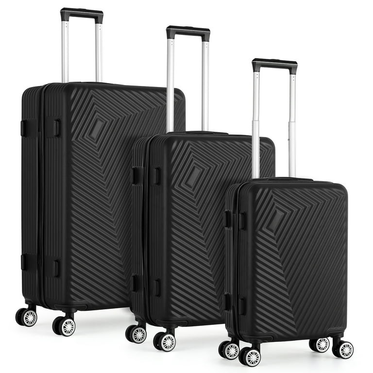 Walmart 3 Piece Luggage Sets, Hardshell Spinner Suitcase with TSA