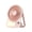 Pink, variant on Usb Rechargeable Human Body Induction Light Fan With 5 Speed Settings For Dorm Desk Bedroom Camping