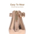 thumbnail image 4 of DREAM PAIRS Girls Dress Sandals with Back Zipper Sparkly Low Heel Party Sandals for Toddler Little and Big Kids, 4 of 6