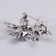 thumbnail image 3 of Broche de copo de nieve delicado de cristal de moda para mujeres y hombres, broche de diamantes de imitación, accesorios, joyería para ropa, sombrero, bolso, traje, corbata, cumpleaños Rojo Verde, 3 of 5