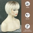 thumbnail image 5 of Lakihair Short Blonde Wigs for Women Ombre Platinum Blonde Wigs with Bangs Natural Highlight Pixie Cut Wigs, 5 of 5