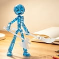 thumbnail image 4 of Light up Poseable Stickman Action Figure - Posable Action Figures, 4.7", Stickman Collectable Action Figures for Collectors, Gift Desk Decor, 4 of 6