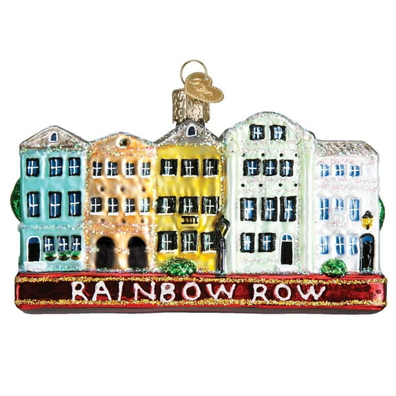 Old World Christmas RAINBOW ROW Glass Charleston South Carolina 20100