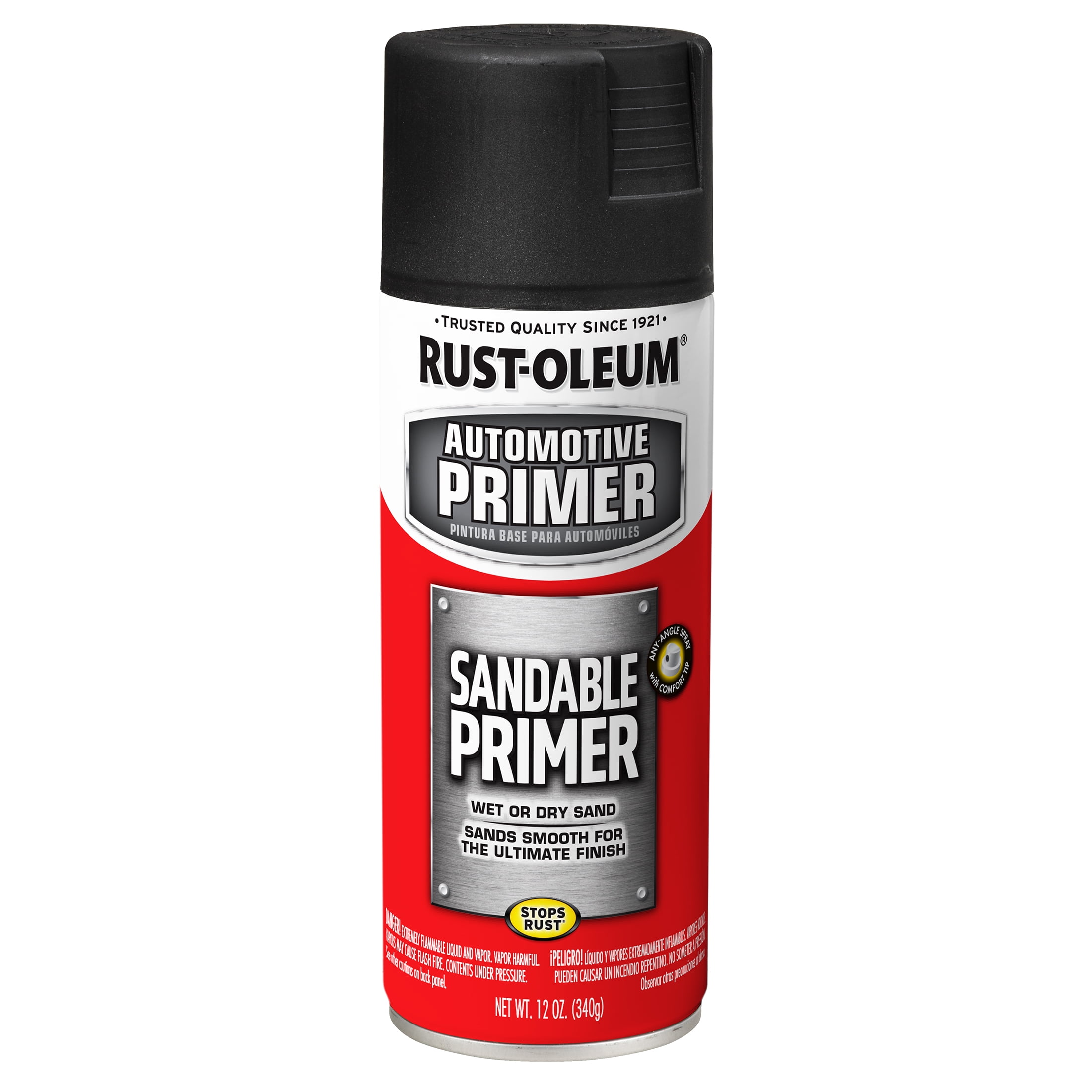 Rustoleum Sandable Auto Primer, Black - 12 oz can