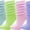 Assorted #2, variant on Womens Slouch Socks, 6 Pairs oft Extra Long Scrunch Knee High Sock, Bulk Pack