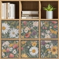 thumbnail image 4 of Collapsible Oxford Fabric Storage Cubes with Handles, Large Mid Foldable Oxford Cloth Bins Set of 2/6, Closet Organizers for Shelves Clothes Home Kitchen Toy - Wildflower Floral, 4 of 7