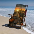thumbnail image 4 of PHYHOO Beach Towels Fall Autumn Halloween Camping Towels Sand Free Quick Dry Travel Towels Microfiber Absorbent Quick Dry Pool Travel Swimming 30x60in, 4 of 8
