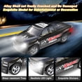thumbnail image 5 of 1:64 Black Remote Control Toy Cars for Kids 2.4Ghz Adjustable Speed Scale Alloy Pickup RC Trucks with Trailer and Car Lights, USB-C Recharging, Easy to Operate, Festive Gift for Children, Boys, Girls, 5 of 9