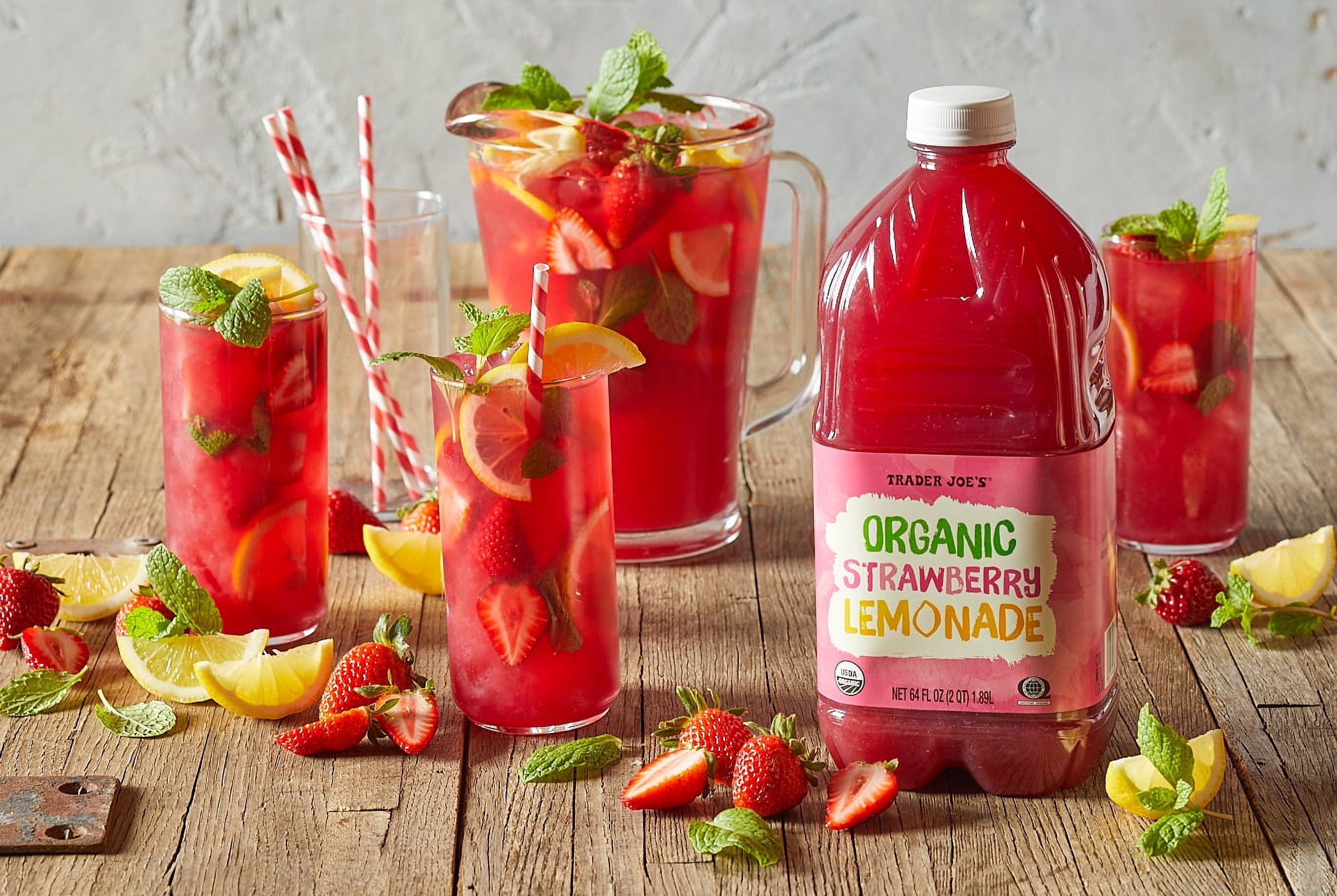 Trader joe's Organic Strawberry Lemonade 64 Fl Oz - 2 pack