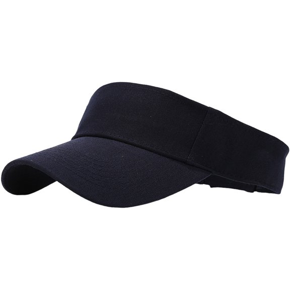 ASEIDFNSA Kids Tennis Visor Hat with Breathable Sweatband Cap for Boys Girls Sports Navy 3-8 Years