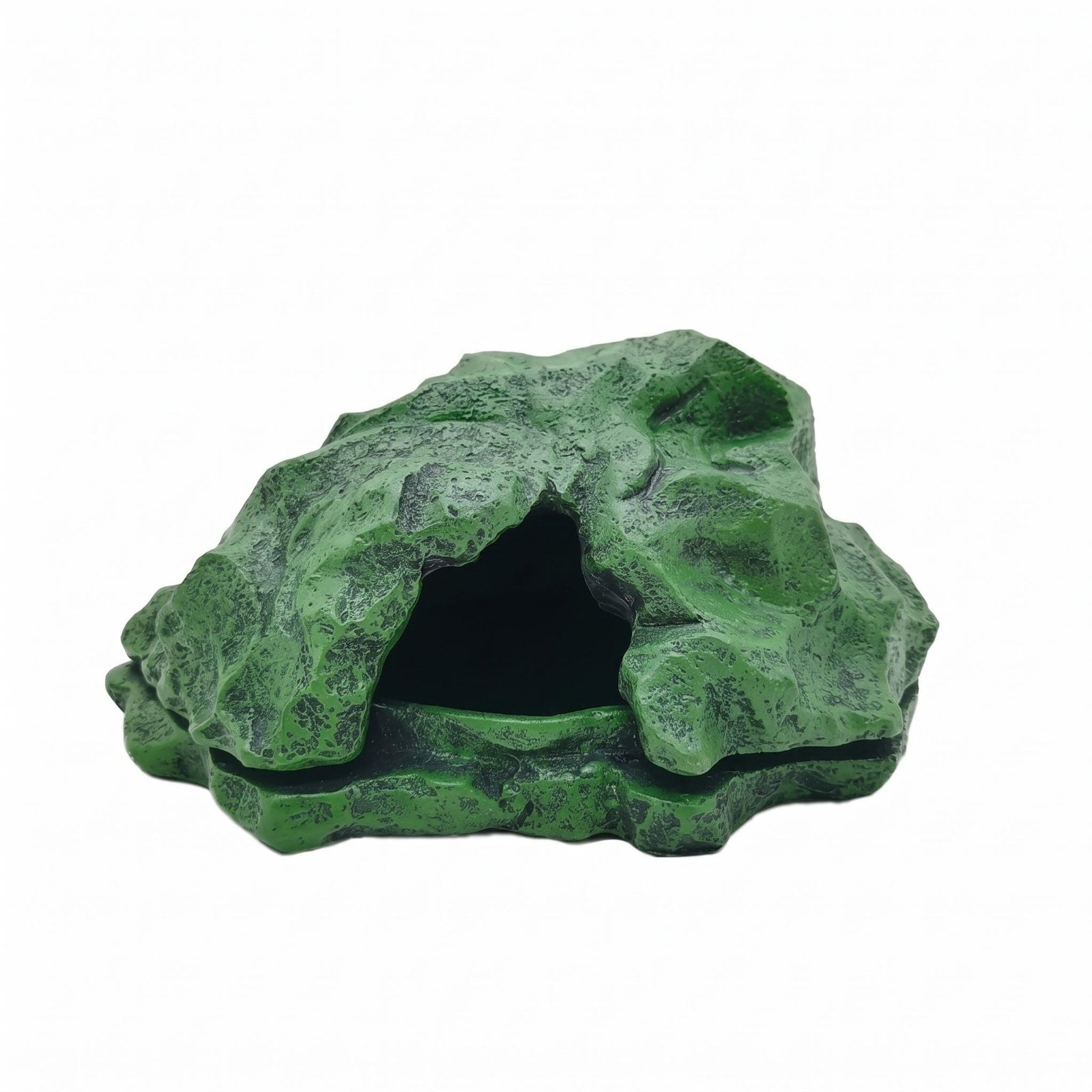 koolsoo Reptile Rock Cave Hideout Easy Clean Resin Stone Shelter for Gecko Frog Snake Terrarium Aquarium