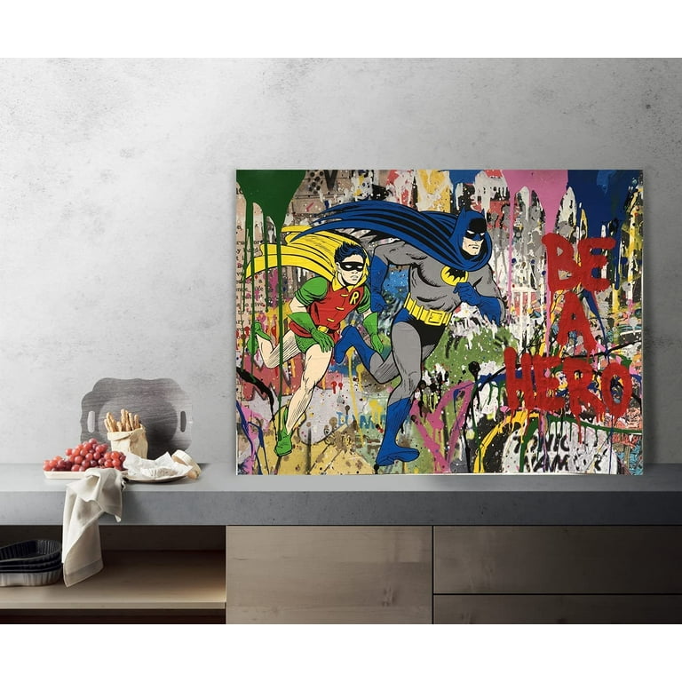 Modern Creative Graffiti Wall Art Colorful Street Art Painting Pop Art  Canvas Prints Home Decoration Artwork Framed Pictures for Living Room  Office