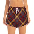 thumbnail image 2 of KLL Buffalo Check Plaid Pattern Shorts Women,Athletic Shorts High Waisted Running Shorts Pocket Sporty Short Gym Elastic Workout Shorts-X-Large, 2 of 7