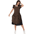 thumbnail image 4 of Delantal retro con volantes ajustable y bolsillos, tallas pequeñas a grandes para mujer, 4 of 5