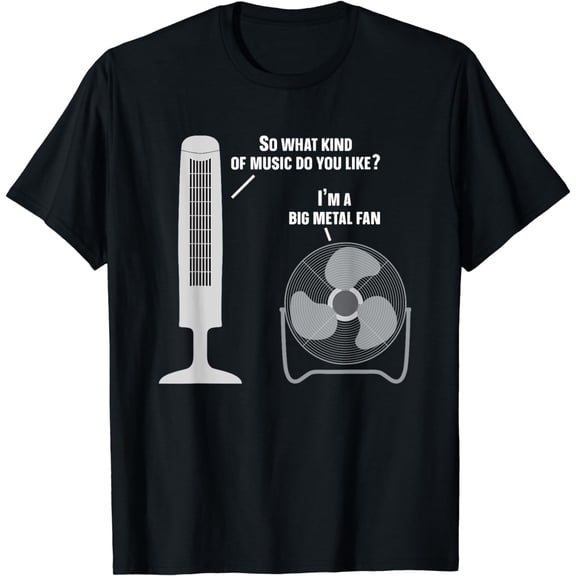 Heavy Metal Music Fan Big Metal Fan Funny Metalhead Rock Pun T-Shirt