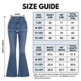 thumbnail image 4 of FEDPOP Baggy Jeans for Girls Wide Leg Ripped High Elastic Waisted Denim Pants Cute Summer Trousers Y2K Streetwear 7-14Y, 4 of 7