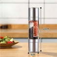 thumbnail image 2 of 2 In 1 Pepper Mill Manual Stainless Steel Salt and Pepper Grinder Set with Adjustable Ceramic Grinding Spice Grinder KitchenTool, 2 of 5