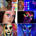 thumbnail image 4 of Paleta de sombras de ojos con purpurina de neón Afflano que brilla en la oscuridad, 4 of 9